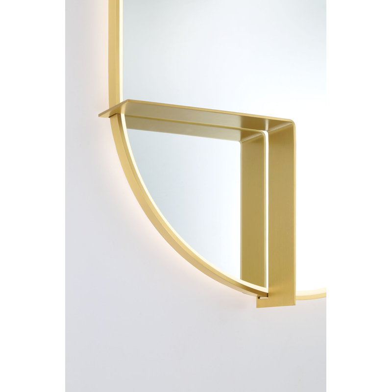 Miroir Linden, Doré, 36 po x 24 po