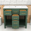 Ensemble de meuble-lavabo 36 po avec plateau en céramique Purtell, armoire en bois autoportante avec 4 tiroirs et 2 portes-931187417