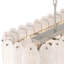 Suspension linéaire îlot de 43 po - Nickel satiné