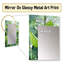 «Urban Leaves Forest Greenery» - miroir décoratif à feuilles, grand miroir mural traditionnel, impression d'art en métal-858742648