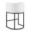 Ensemble de 3 tabourets de bar avec dossier ergonomique et structure en métal