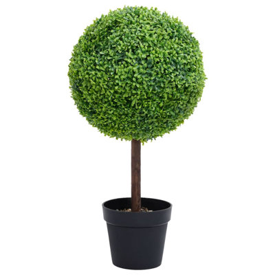Faux Boxwood Plant in Pot