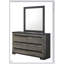 Commode à six tiroirs en bois avec finition ébène gris pour le rangement et l'organisation de la chambre à coucher moderne-1218956207