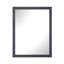Miroir mural encadré Tahoe 28 po L x 36 po H, couleur anthracite foncé-1461023882