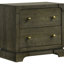 Grande chambre foncée 5 pièces avec lit à panneau, tête de lit tapissier beige Boucle, table de chevet avec rangement, commode, miroir et commode pour plus de confort
