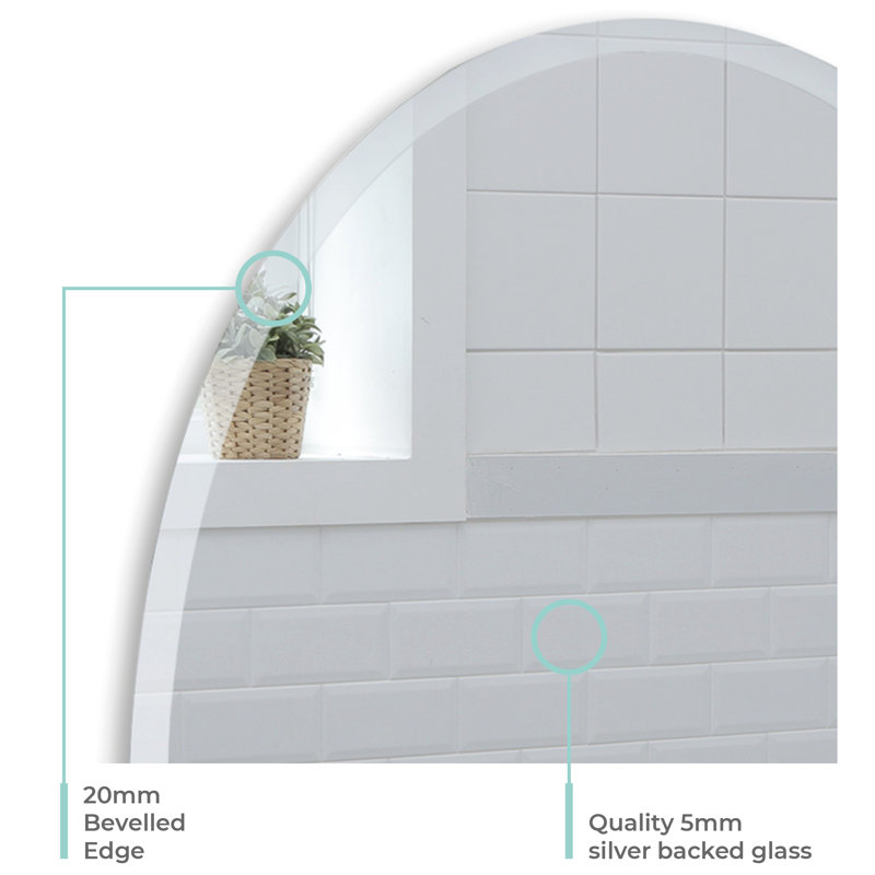 Sedillo Oval Wall Mirror, 70cm x 50cm