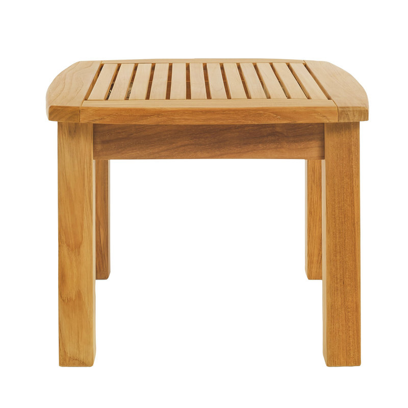 Table d'appoint en teck Colorado - Carré 24 po (60 cm), L 23,5 po x L 23,5 po x H 18 po