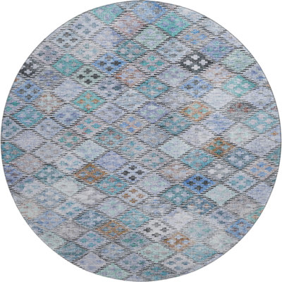 Premium Machine Washable Dahl AMF1081 Geometric Rug
