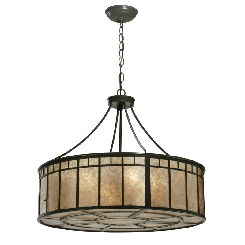 Rustic Lodge 4 - Light Glass Chandelier