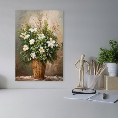 «Winter Floral III Classic Delicate Elegant Pine Nature Nature», reproduction d'art murale