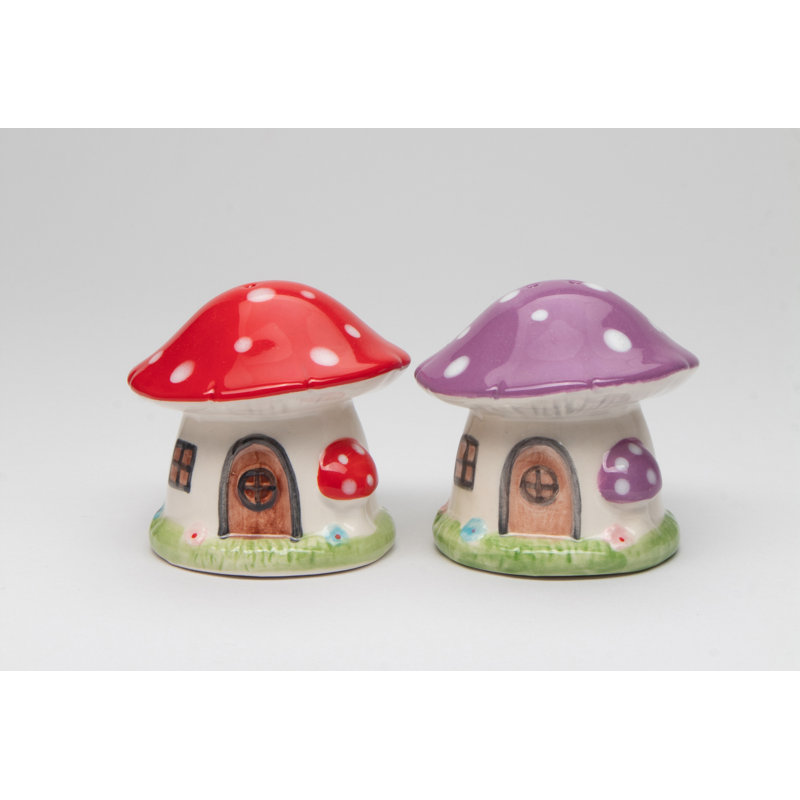 Ensemble salière et poivrière Mushroom House