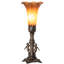 11" High Blue Tiffany Pond Lily Maidens Mini Lamp-1779648893