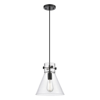 Newton Cone 1 Light Cord Hung Pendant