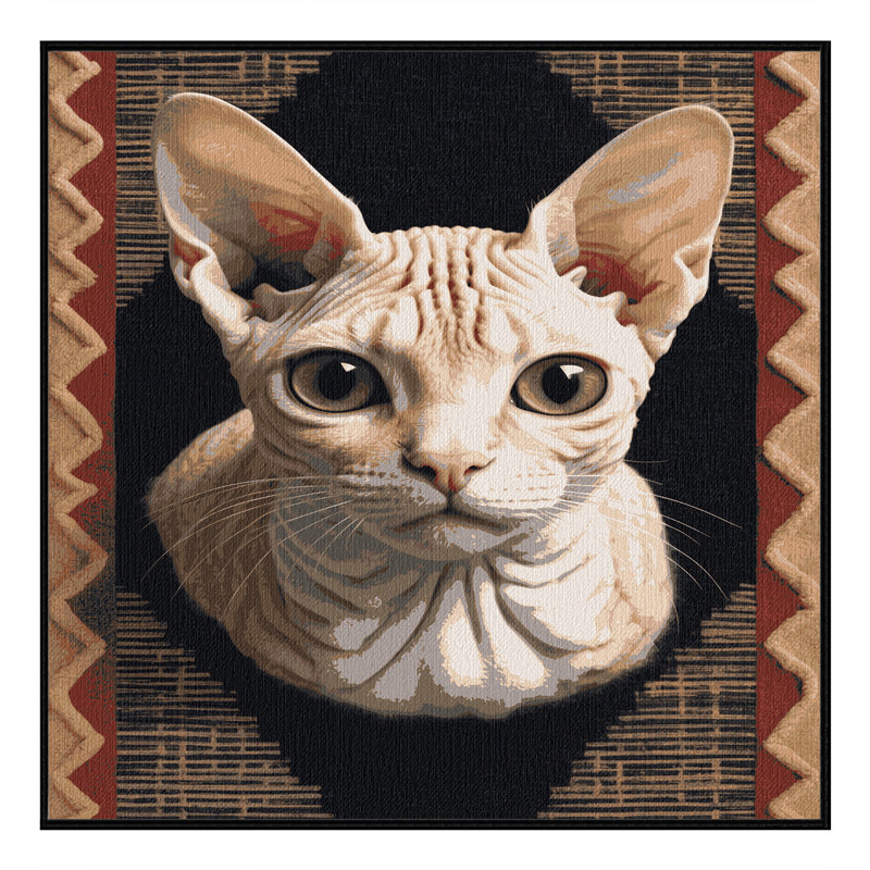  Tapis lavable Dwelf Cats, Carré 8 pi