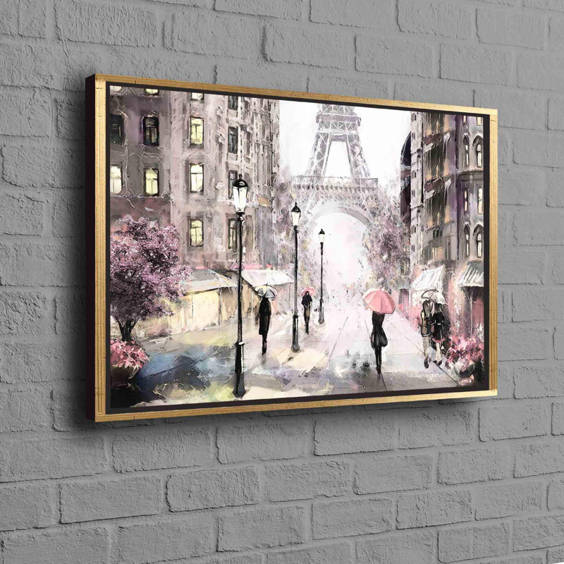 Print on Canvas, 25 cm H x 35 cm W, Framed Print without Mat, Gold