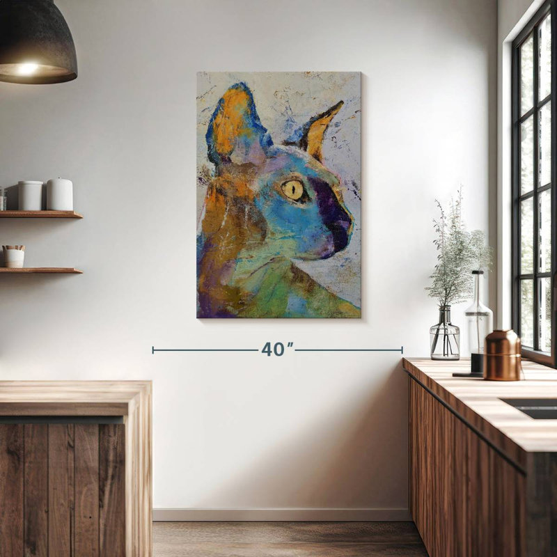 Brampt Sphynx Cat, 39" H x 26" W