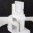 29.2" Small Size Left Bedside Cabinet Vanity Table + Cushioned Stool, 2 AC+2 USB Power Station, Hair Dryer Bracket, Extra Large Touch Control Sliding LED Mirror, Tri-Color Switching, Brightness Adjust-267380127