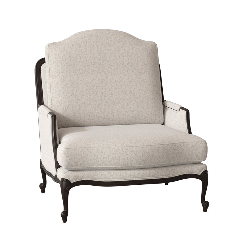 St. Helena Armchair, American Walnut, Filigree Ivory