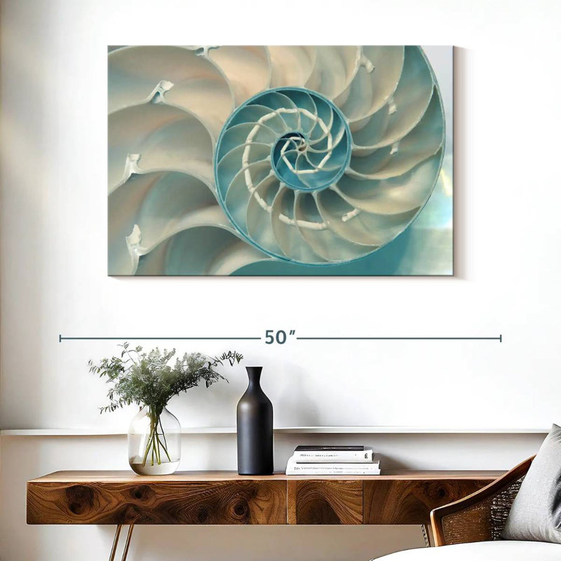 Inside A Nautilus Shell, 26" H x 39" W