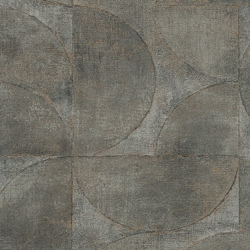 Lisbon 10.05cm x 53cm Textured Matte Wallpaper Roll, Brown