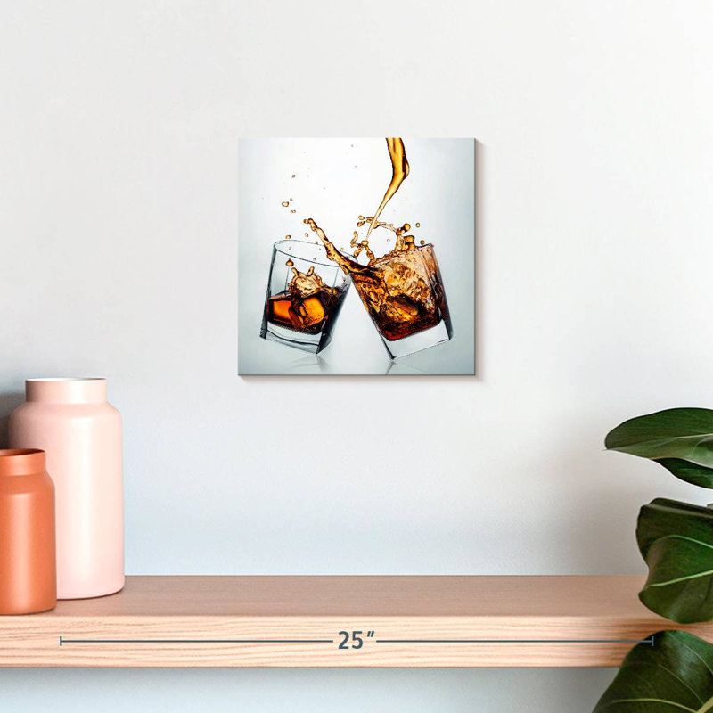 Yarlin éclaboussant des boissons de whisky, H 10 po x l 10 po