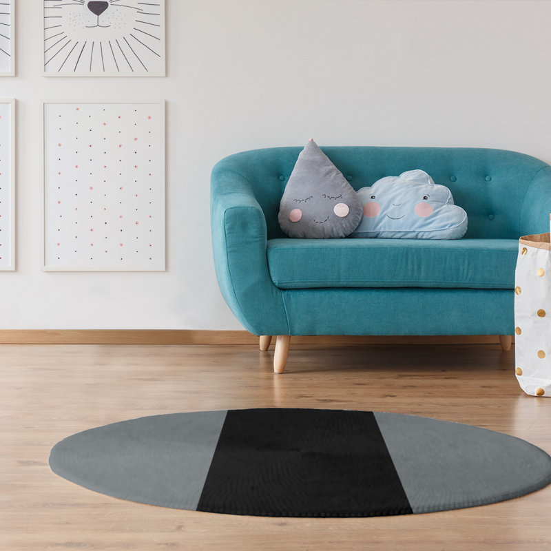 Chenille Indoor Rug, Round 5'