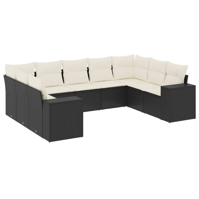 Ensemble de canapé de jardin Vidaxl PE