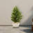 Olive Cone Artificial Topiary Tree in Planter