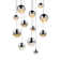 Grapes 12 - Light LED Cluster Pendant