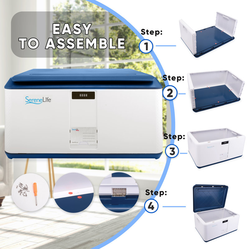 SereneLife Plastic Storage Tub & Tote