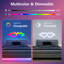 Lumières hexagonales à DEL - 20 ensembles de lumières de jeu intelligentes APP RVB, avec télécommande et synchro musicale. Lumières hexagonales en forme de nid d'abeilles, convenant aux murs de chambre à coucher et de salon