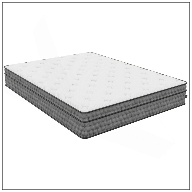Diamond Zen Cool Gel Conforming Memory Foam Hybrid With Luxurious Euro-Top 11" Medium Feel, Greenguard Gold Certified, Twin