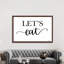 Let's Eat by Imperfect Dust - Textual Art on Canvas-269949948-269949950