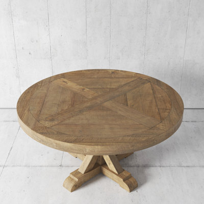 Kosi Teak Round Solid Wood Dining Table