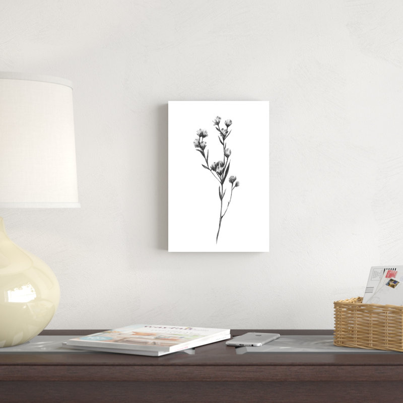 Wild Thistle I by Emma Scarvey - Wrapped Canvas Painting, 12" H x 8" W x 1.25" D