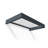 Palram - Canopia Sophia 5' W x 3' 1" D Acrylic Galvanized Steel Stationary Door and Window Awning Gray/Clear-54822147