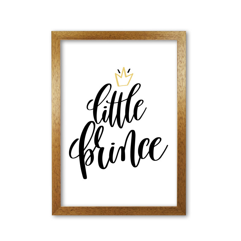 Little Prince - Print, Honey Oak Frame, 30 cm H x 21 cm W x 5 cm D