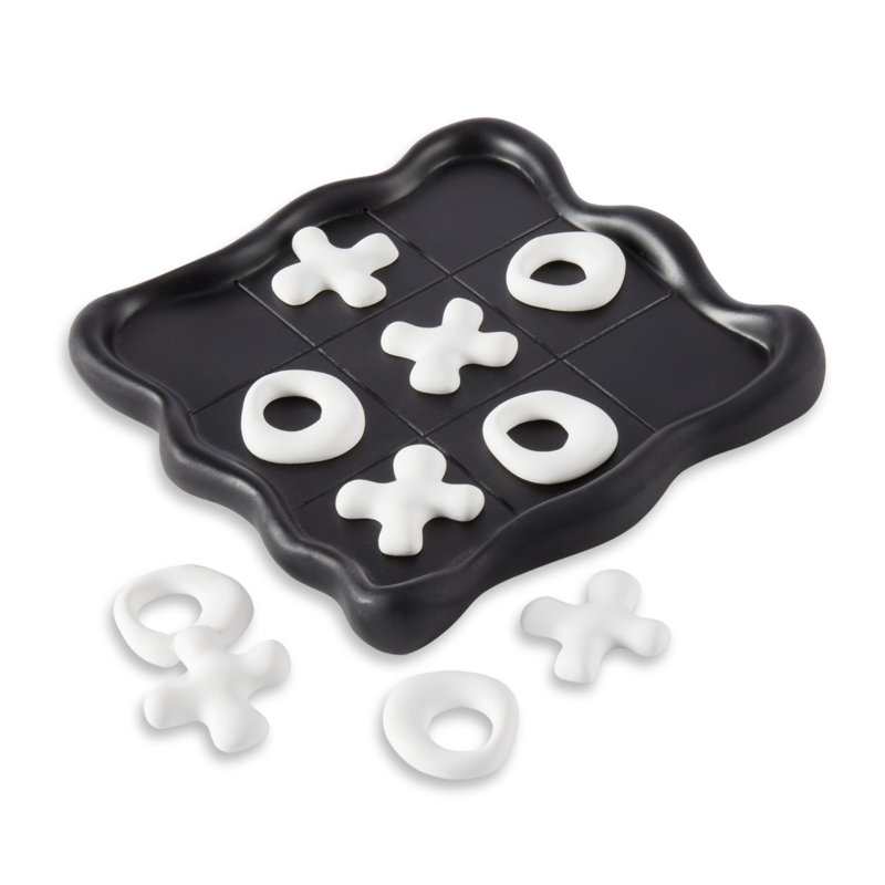 Ensemble de tic tac toe en résine