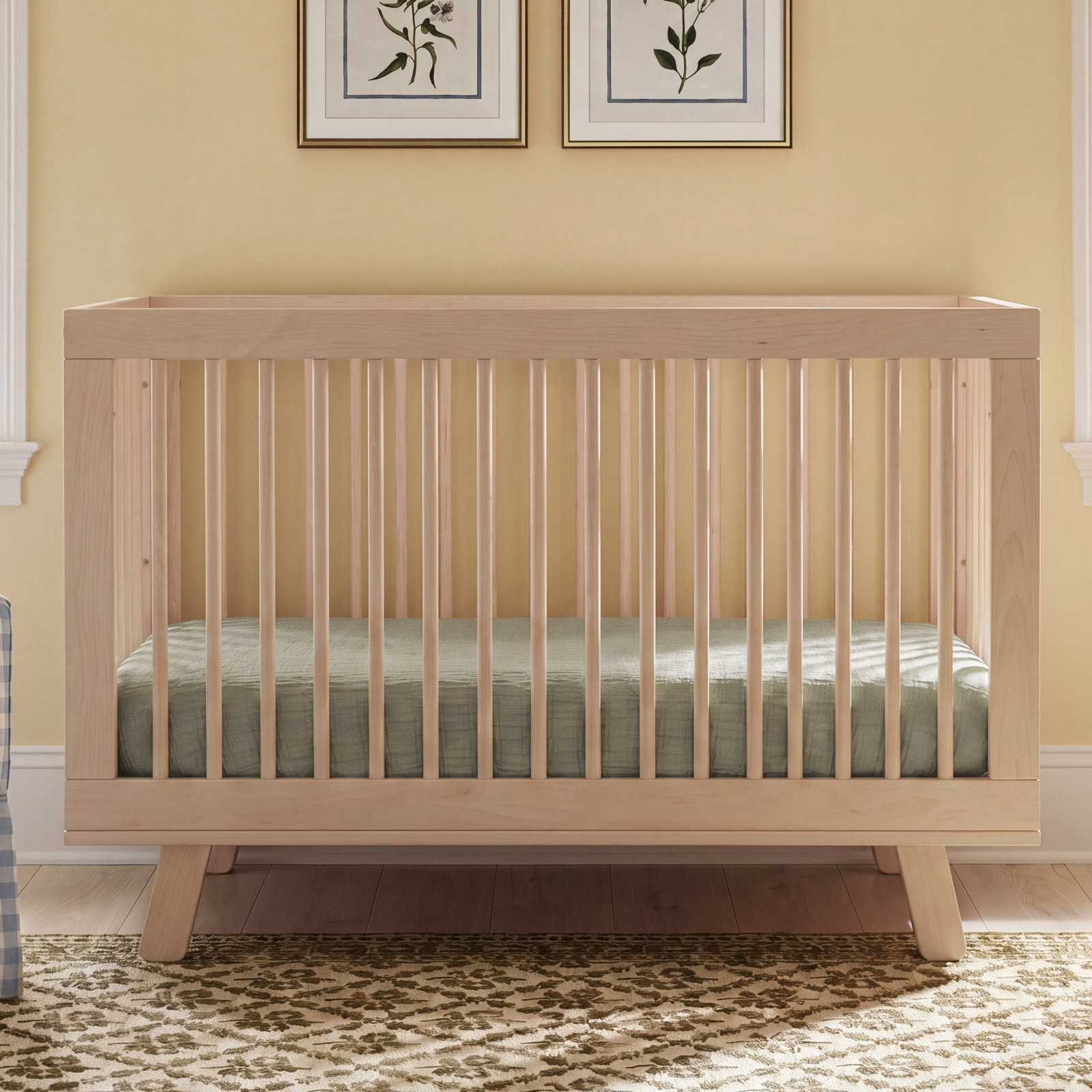 Matcha Muslin Midi Crib Sheet