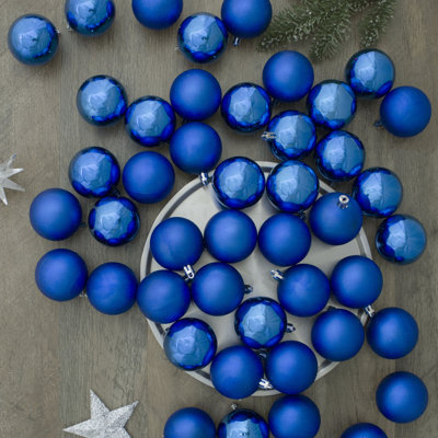 Ornements de boule de Noël incassables 60 carats 60 po 2,5 po (60 mm)