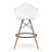 Modholic Eiffel Counter Stool With Arms, White-71243327