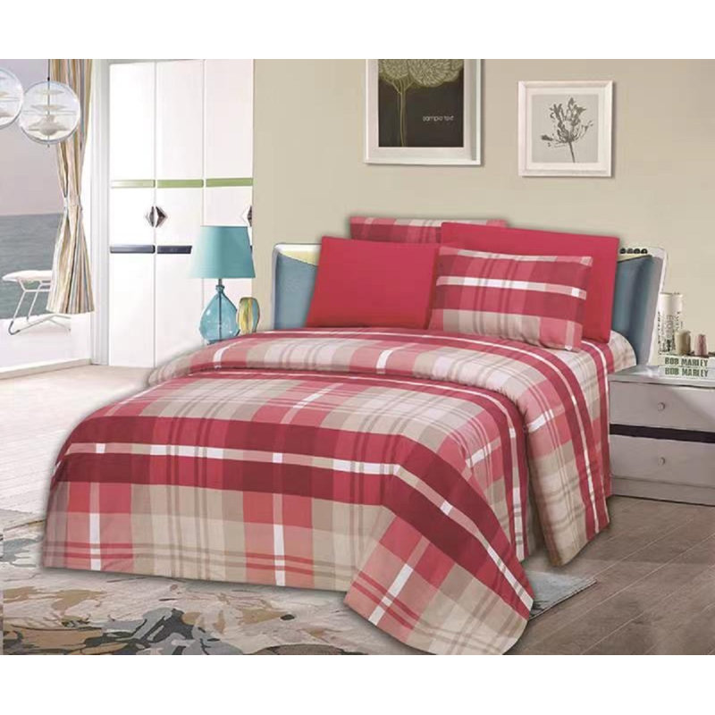 Microfiber Plaid Sheet Set, Queen