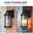 Dusk To Dawn Outdoor Wall Light Fixtures Photocell Sensor Exterior Lantern Sconce Lighting Waterproof Outside Wall Mount Lamp For House Patio Garage Entryway Doorway(bulb Not Include)-234194891