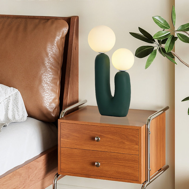 Lampe de table Blanca Cactus, Vert