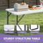 Table pliante rectangulaire de camping en plein air Ballantine-1320410106