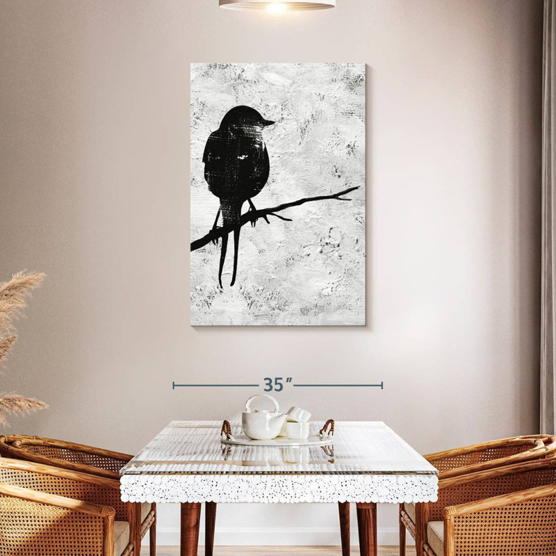 Brampt Night Bird Silhouette I, 45" H x 30" W