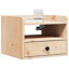 Bedside Table 2 Pcs 38 X 36 X 29.5 Cm Solid Pine Wood-1430805066