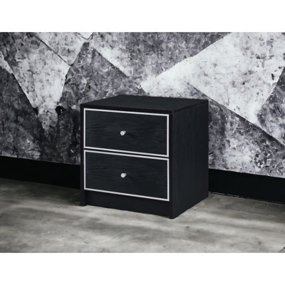 Élégante table d'appoint en bois argenté Allien