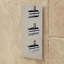 Juno Thermostatic Shower System with Rainfall Round Shower Head - 3 Body Jets