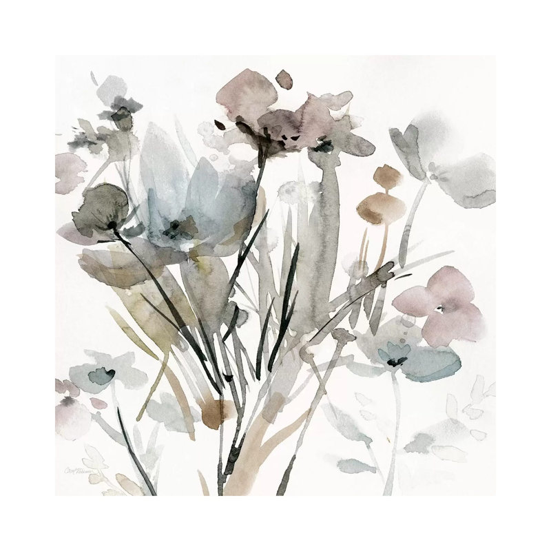 Dainty Blooms I by Carol Robinson - Painting on Canvas, Wrapped Canvas, 45.72 cm H x 45.72 cm W x 1.91 cm D